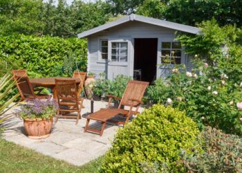 kleine Gartenhütte