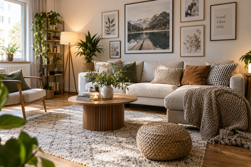 gemütlich eingerichtetes Wohnzimmer
